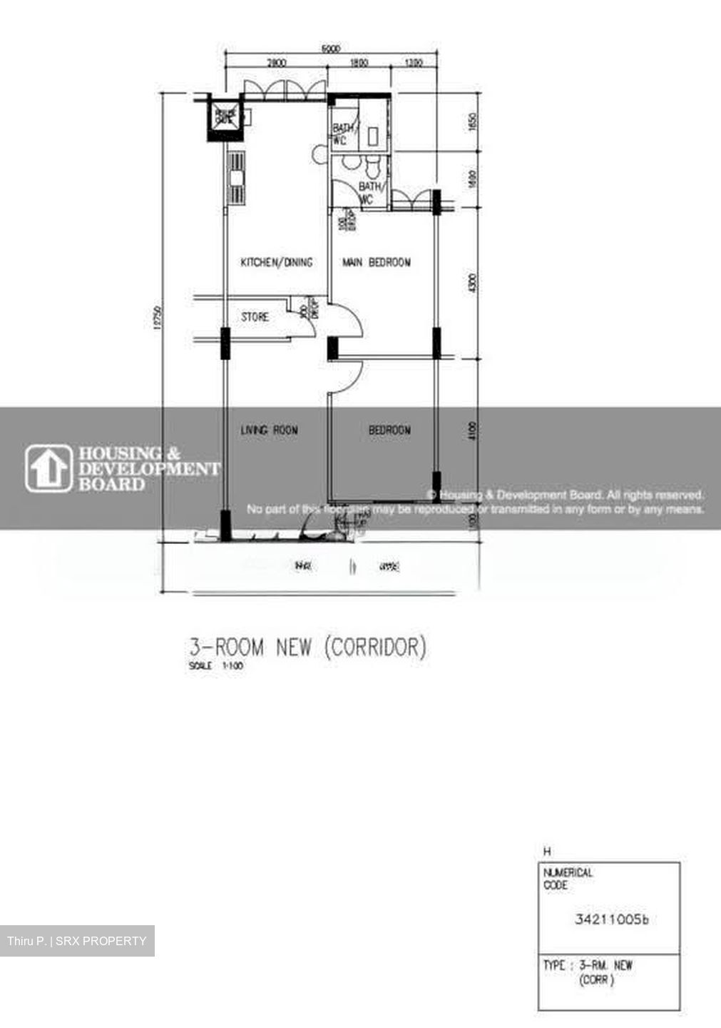 Blk 259 Bukit Batok East Avenue 4 (Bukit Batok), HDB 3 Rooms #620133181